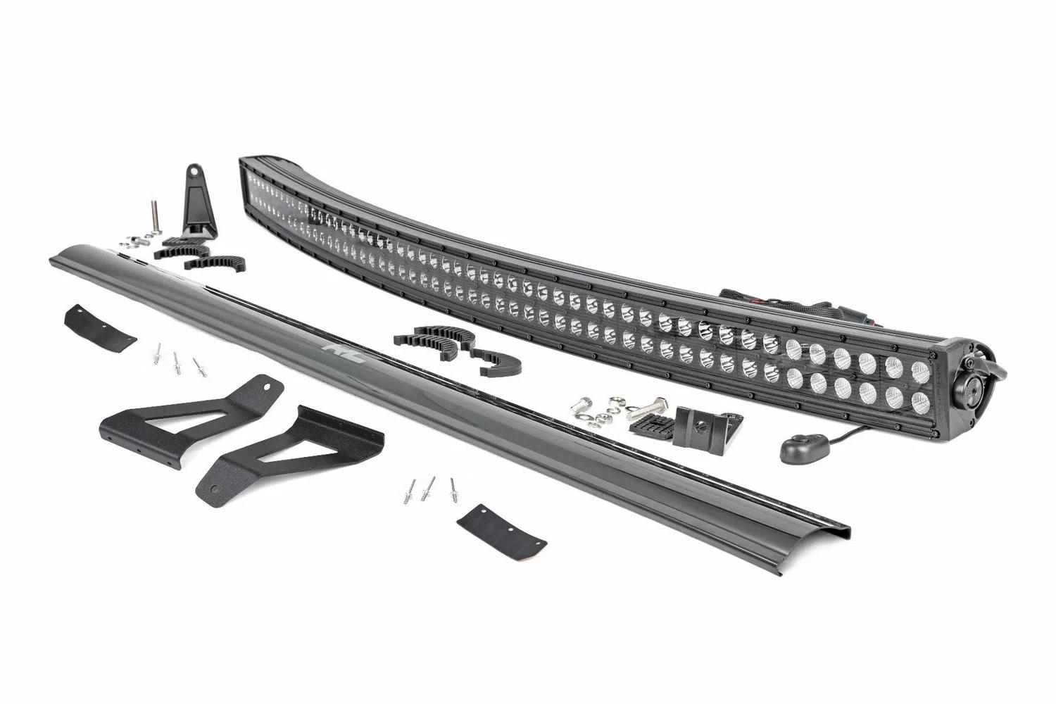 Fits Jeep Cherokee XJ(84-01) LED Light Windshield Mount 50_ BLK Dual Row 70072